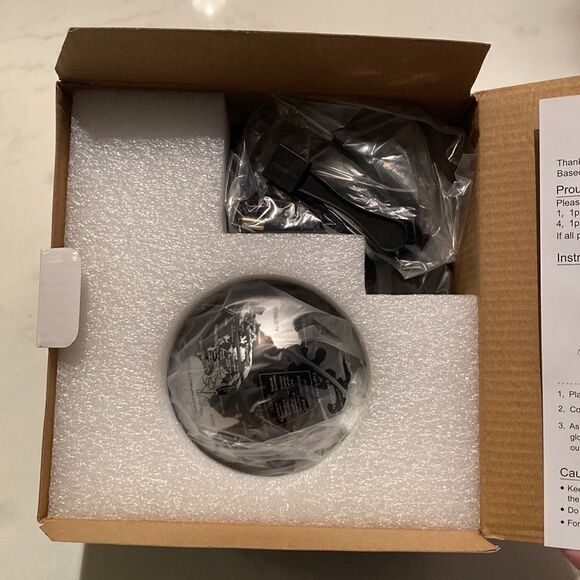 Levitation Globe with LED Lights Magnetic Floating World Map Silver/Black NEW - Picture 6 of 6